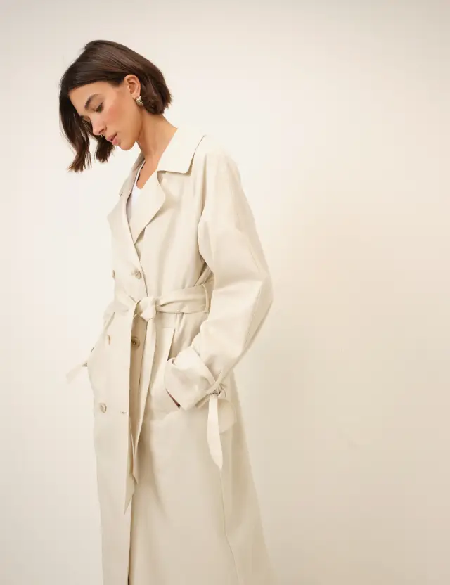Double-Breasted Trench Coat